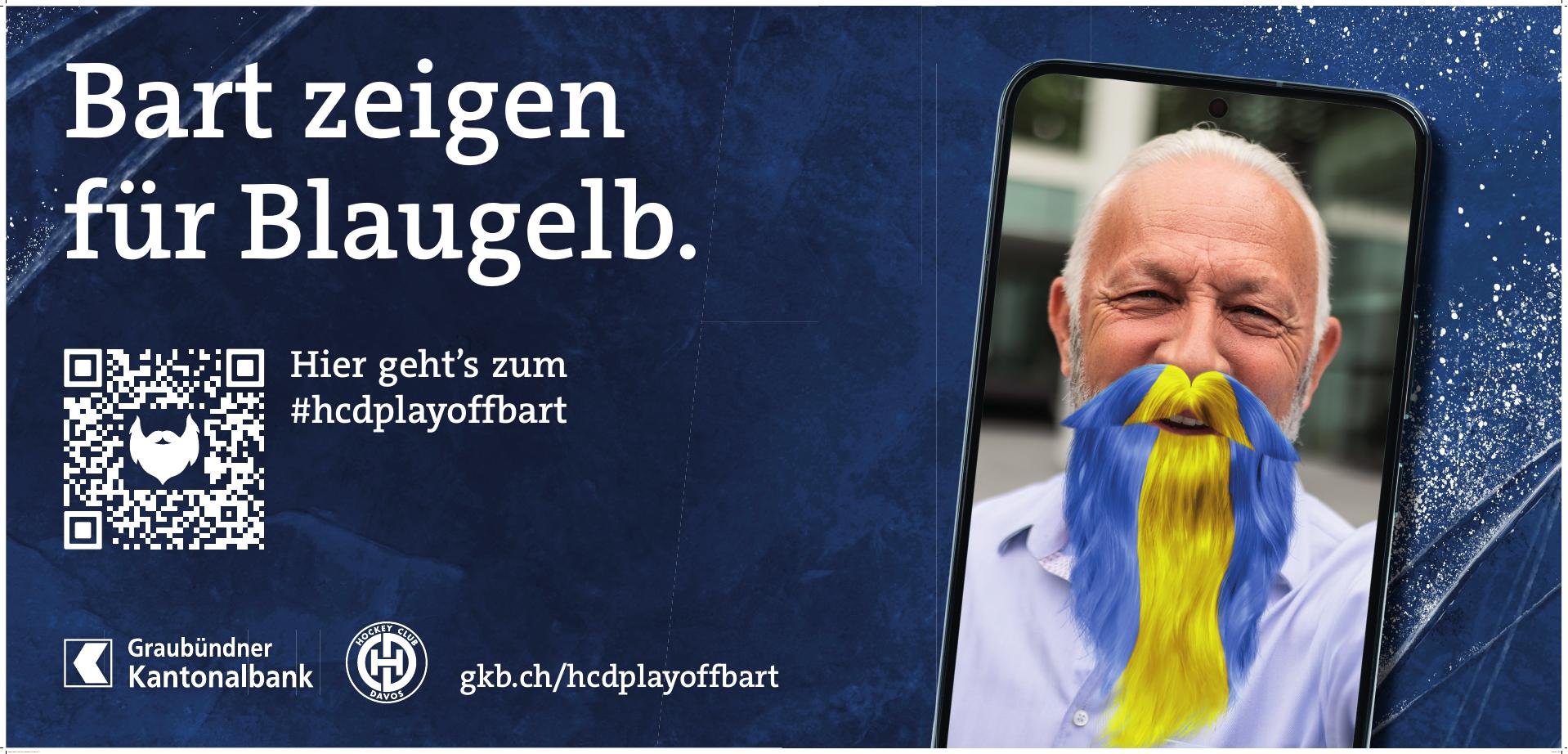 Playoff-Bart – Plakat Mann