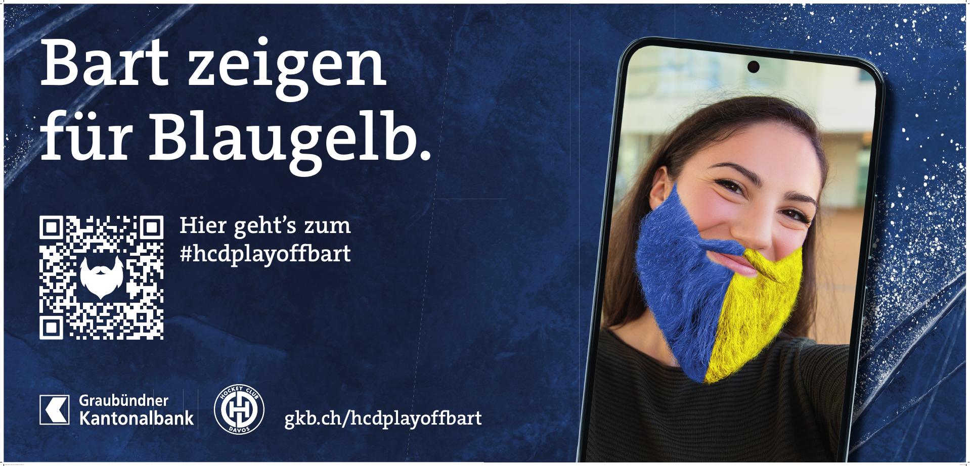 Playoff-Bart – Plakat Frau